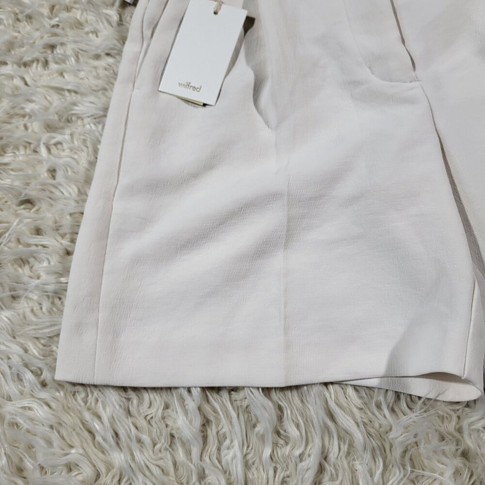 New Aritzia Wilfred Effortless 7" Light Birch Bouleau Pale Short - Size 4 - Picture 4 of 16